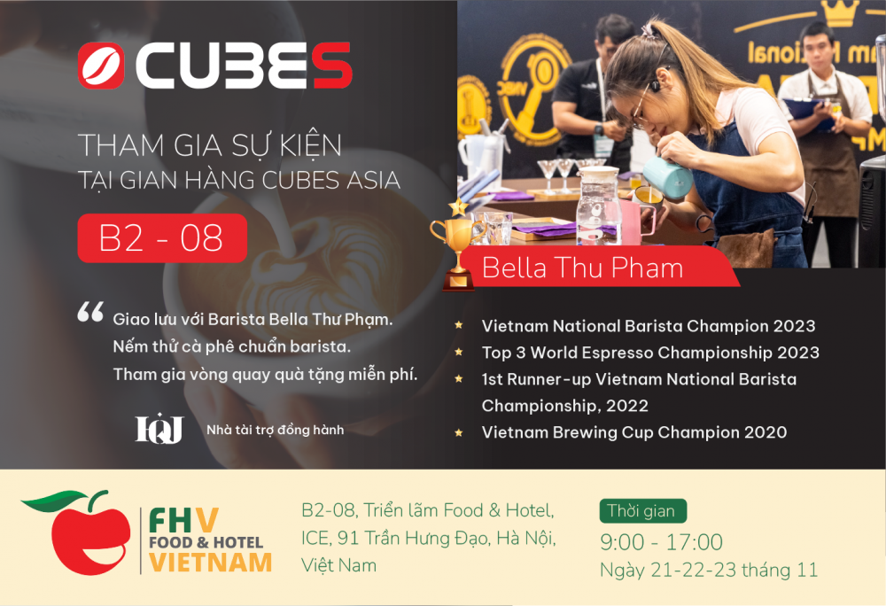 Vinbarista Present at the Food and Hotel Hanoi 2023 event