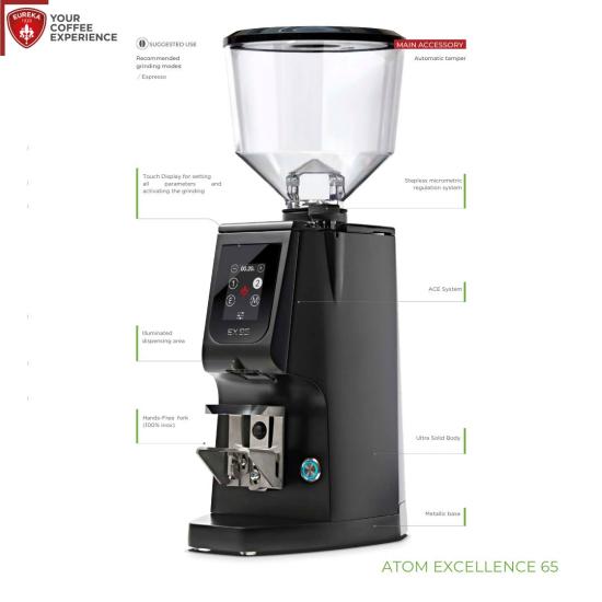 Eureka Atom Excellence 65 Coffee GrinderMEUATEX6B