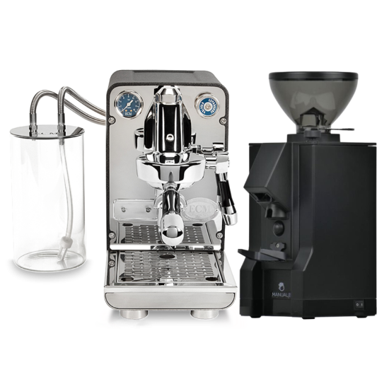 Combo ECM Puristika coffee machine & Eureka Mignon Manuale Cgrinder