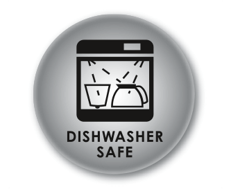 Swivel filter is dishwasher safe
